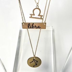 Women's Libra Necklaces - Set of 3